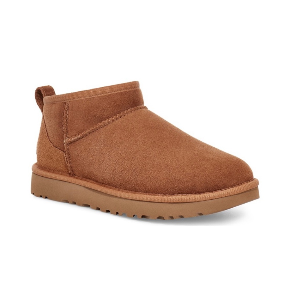 UGG Classic ultra mini boots wool boot +1.5 is womens size chestnut K/1130750K - Picture 7 of 16